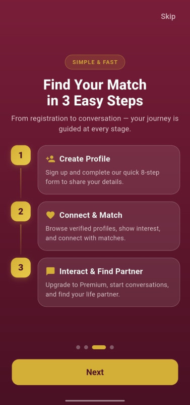 App Preview — Koli Samaj Matrimony