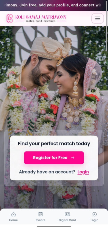 App Preview — Koli Samaj Matrimony